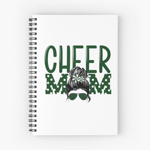 Item preview, Cheer Mom Green Messy Bun designed and sold by ItsaMomThingLLC.