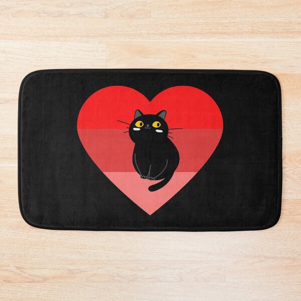 Item preview, cat heart sunset designed and sold by Highhocreations.
