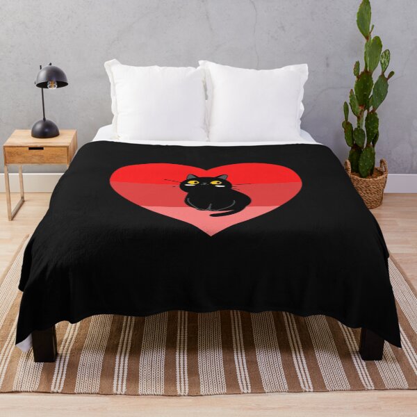 Item preview, cat heart sunset designed and sold by Highhocreations.