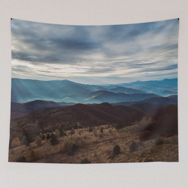 Item preview, Sunshower over the mountain designed and sold by viknitov.