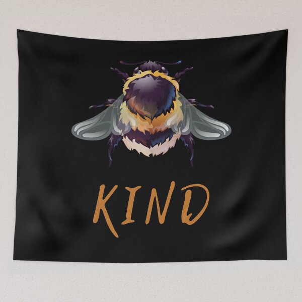 Item preview, BEE KIND-Positive Words-Cute Bee Graphic-Blessed-Funny-Inspirational Teacher designed and sold by SighFly52.
