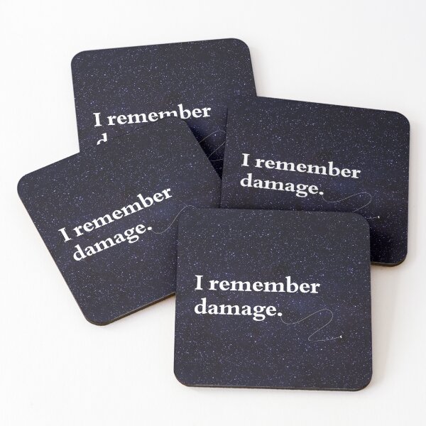 Item preview, Station Eleven I Remember Damage Spacefield designed and sold by SowCow.