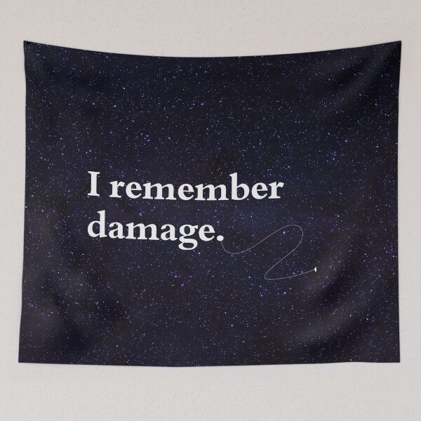 Item preview, Station Eleven I Remember Damage Spacefield designed and sold by SowCow.