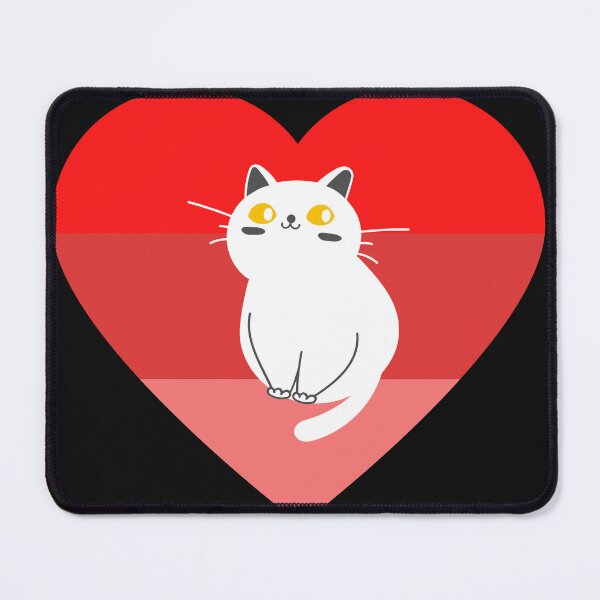 Item preview, cat heart sunset designed and sold by Highhocreations.