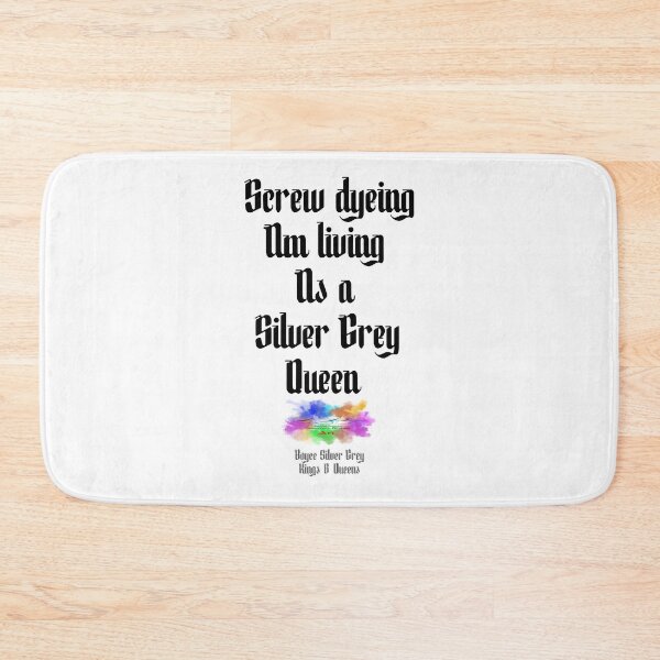 Item preview, Screw dyeing am living as a silver grey queen  [Black logo for white top] designed and sold by markyboyce247.