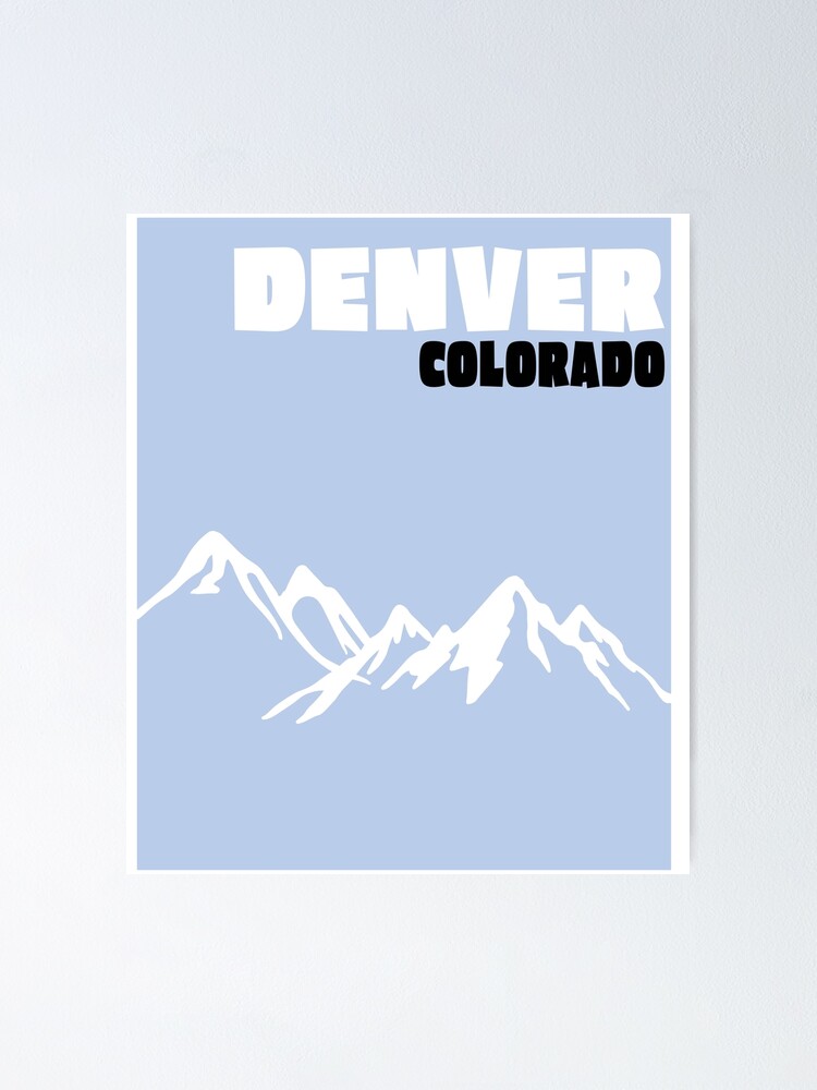 "Denver Colorado Coffee Table Book Aesthetic" Poster by lward1470