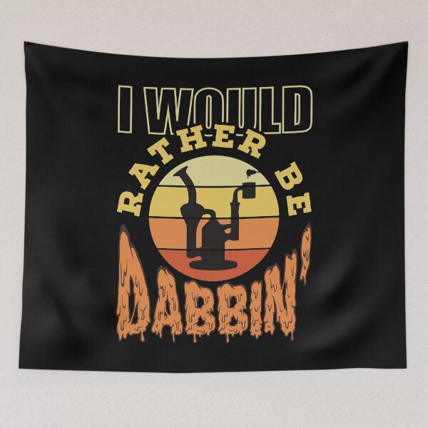 Item preview, Retro Vintage Sunset orange Dab Rig-I would rather be dabbing designed and sold by YomeHayin.