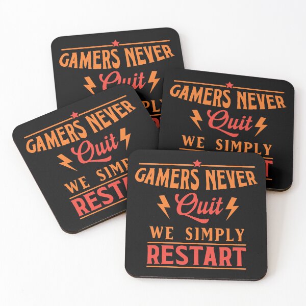 Item preview, Gamers Never Quit. We Simply Restart. designed and sold by palaco210.