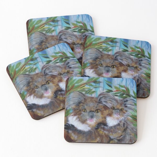 Item preview, baby koalas and mom koala protected species designed and sold by FLEURDELAINE04.