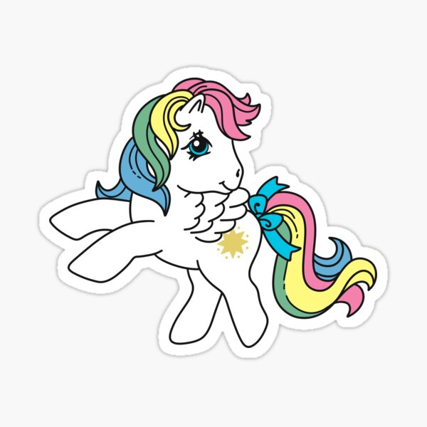 Item preview, My little pony pink g1 vintage retro 80s 90s nostalgia sticker designed and sold by heforkel5.
