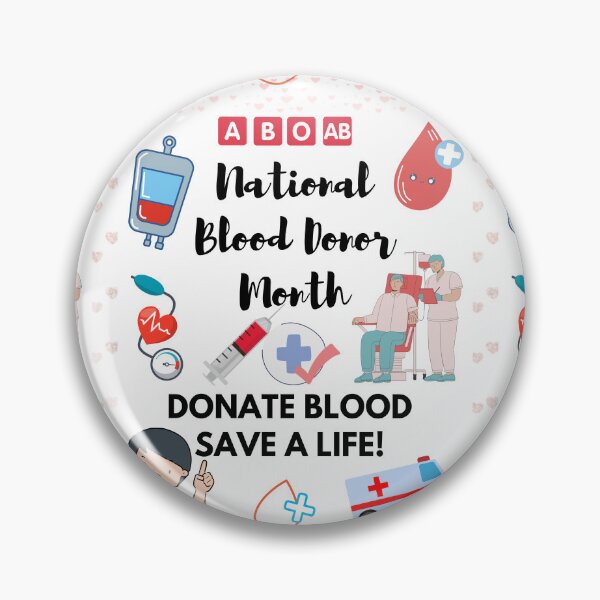 Item preview, January National Blood Donor Month design designed and sold by mark-taylor.