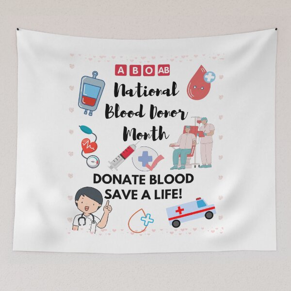 Item preview, January National Blood Donor Month design designed and sold by mark-taylor.