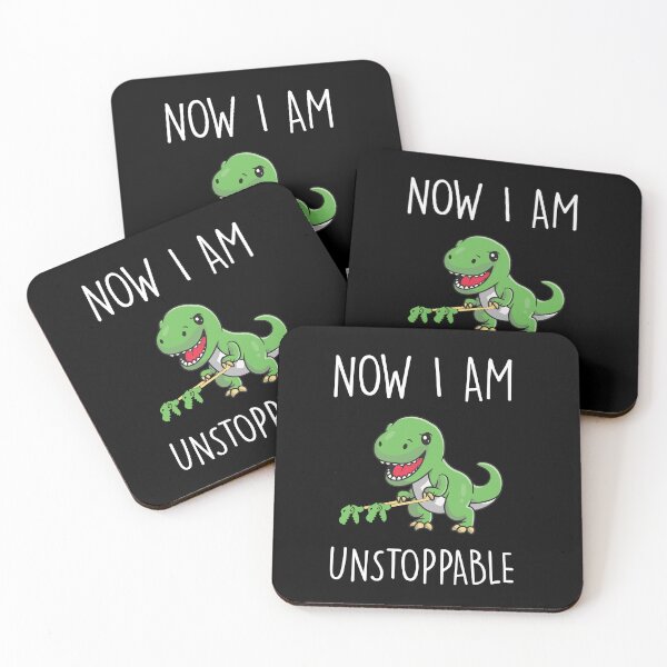 Item preview, Now I Am Unstoppable Gift Funny Claw Grabber T Rex Dinosaur designed and sold by Lenny Stahl.
