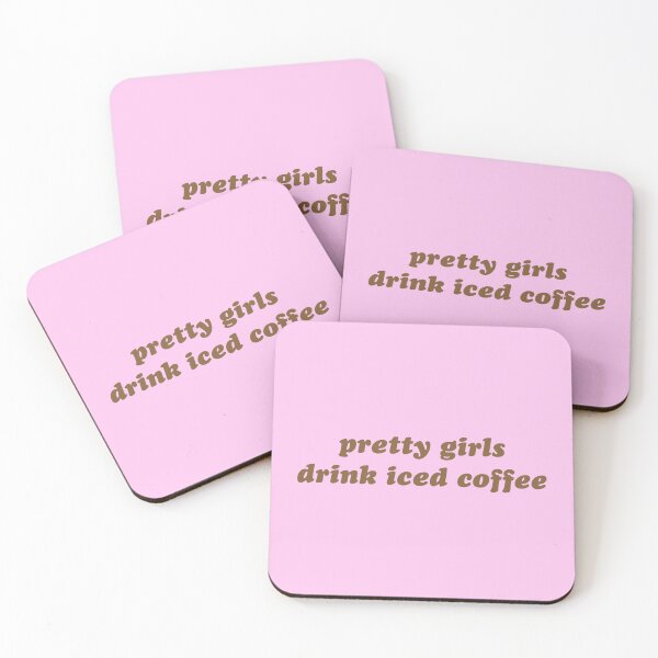 Item preview, Pink coffee addict print designed and sold by theaestheticco.