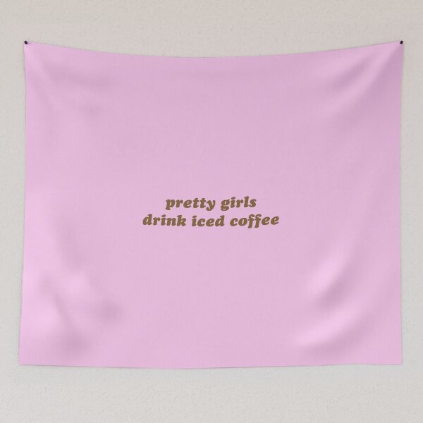 Item preview, Pink coffee addict print designed and sold by theaestheticco.