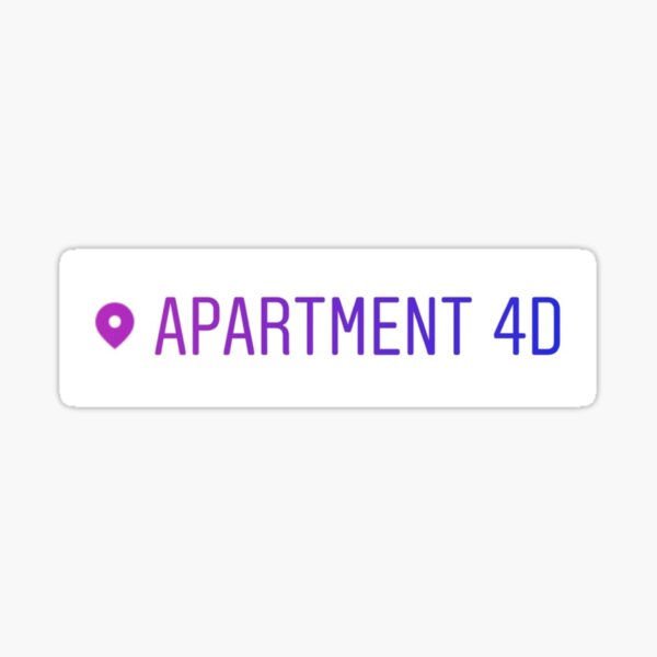 Apt 4D Sticker