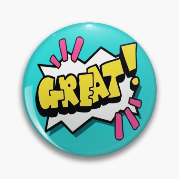 Aperçu de l'œuvre Cyan Rose et Jaune Grand Rétroaction Numérique Typographique Sticker créée et vendue par Unique7design.