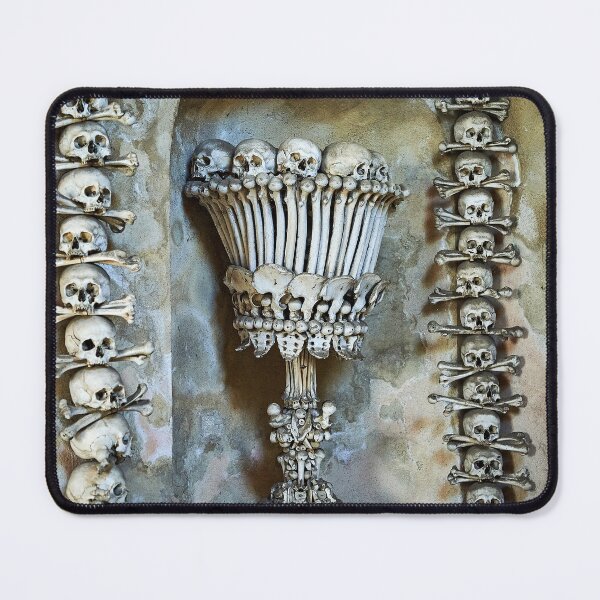 Item preview, Sedlec Ossuary Chalice Photo Art, Skull Bone Church, Halloween Skull Art designed and sold by Sedlec Ossuary Project.