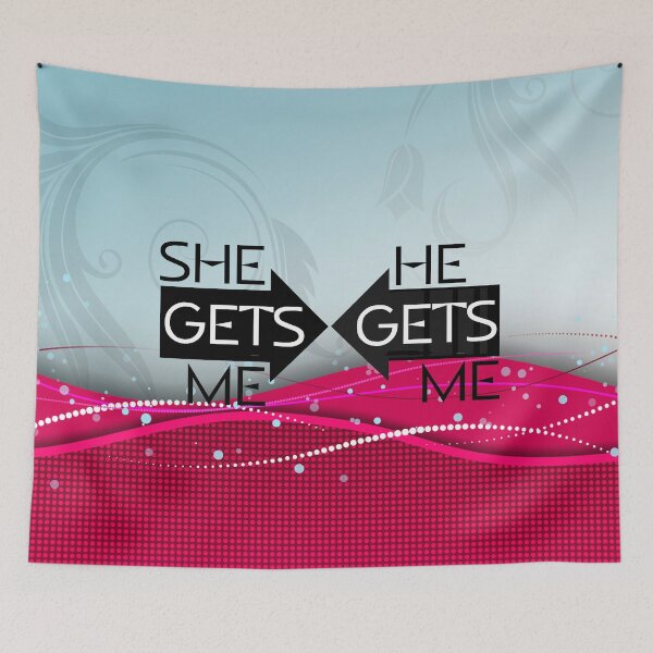 Item preview, She Gets Me, He Gets Me designed and sold by teepossible.