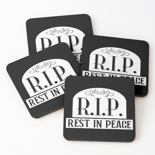 Item preview, RIP Rest In Peace White Gravestone Design designed and sold by Bornint Designs.