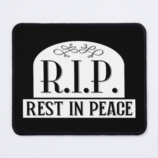 Item preview, RIP Rest In Peace White Gravestone Design designed and sold by Bornint Designs.