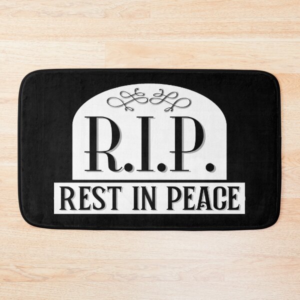 Aperçu de l'œuvre RIP Rest In Peace White Gravestone Design créée et vendue par Bornint Designs.