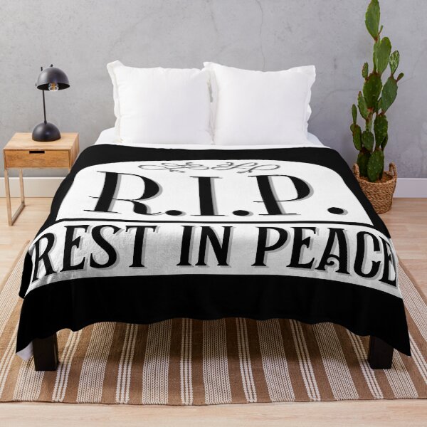 Item preview, RIP Rest In Peace White Gravestone Design designed and sold by Bornint Designs.