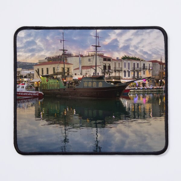 Item preview, CRETE Old Port at sunset Rethymno Greece designed and sold by allincrete.