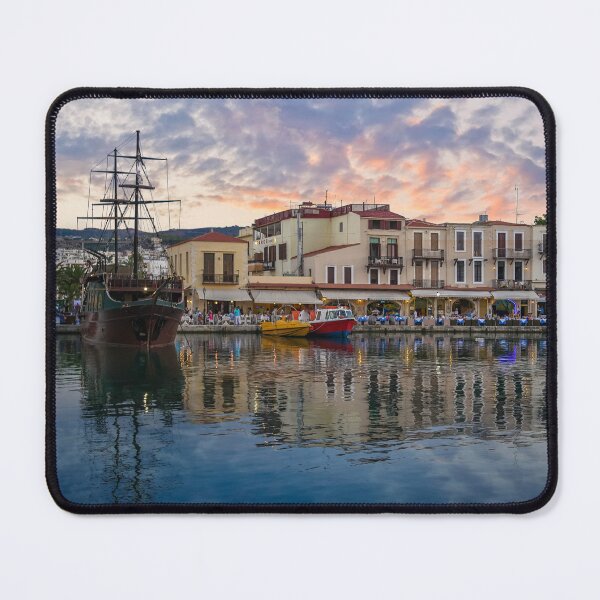 Item preview, CRETE Old Port at sunset Rethymno Greece designed and sold by allincrete.
