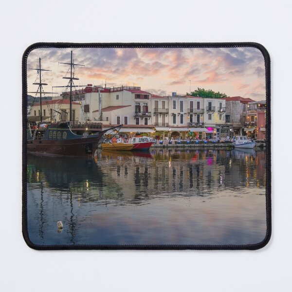 Item preview, CRETE Old Port at sunset Rethymno Greece designed and sold by allincrete.
