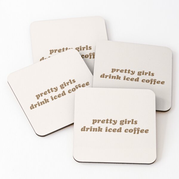 Item preview, Brown and beige iced coffee print designed and sold by theaestheticco.