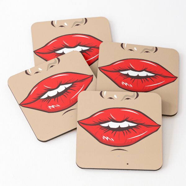 Item preview, COMIC BOOK WOMAN LIPS  designed and sold by DiscoVibes.