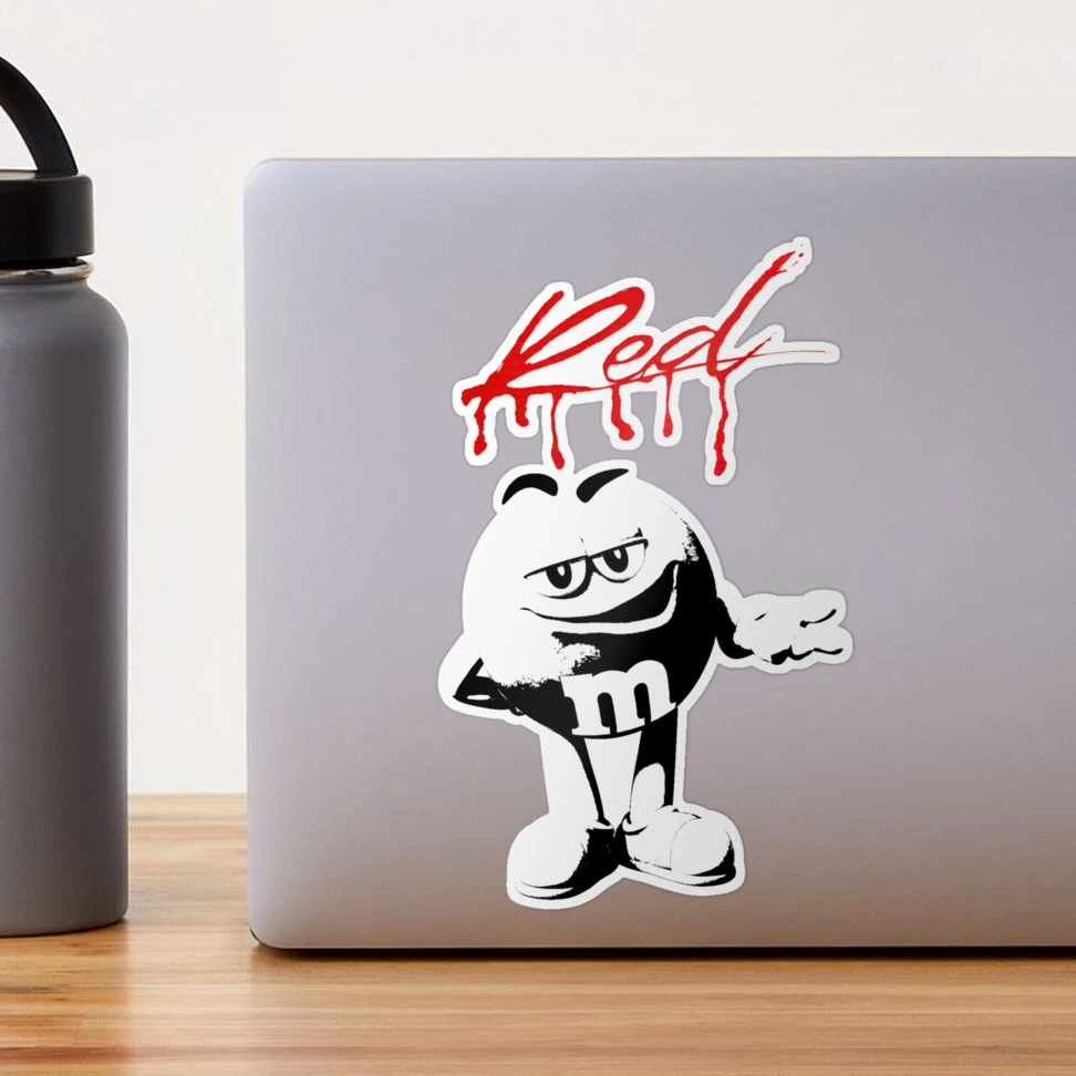 Red M&m Regular Sticker or 100% Waterproof Decal Laptop 