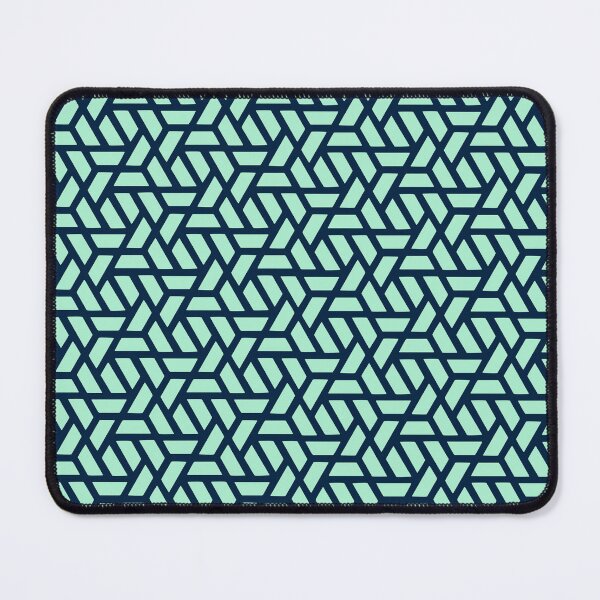 Item preview, Geometrical Trapezoid Pattern in Blue and Teal designed and sold by Saanis.