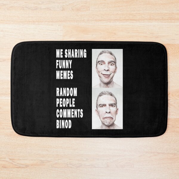 Item preview, me sharing funny memes, random people comments binod. designed and sold by GOLDFAMILYSHOP.