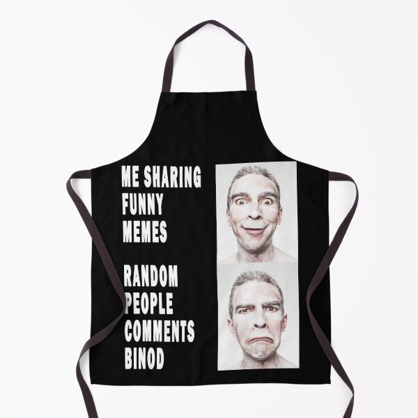 Item preview, me sharing funny memes, random people comments binod. designed and sold by GOLDFAMILYSHOP.