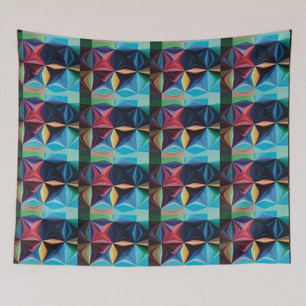 Item preview, Groovy Stars in Red, Blue and Green designed and sold by PeaceNinja.