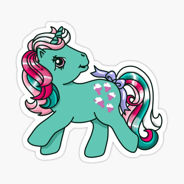 Item preview, My little pony teal g1 vintage retro 80s 90s nostalgia sticker designed and sold by heforkel5.