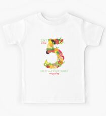 Fruit and Vegetable Healthy Eating Graphic Illustration Kids Tee