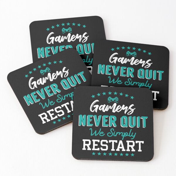 Item preview, Gamers Never Quit. We Simply Restart. designed and sold by palaco210.