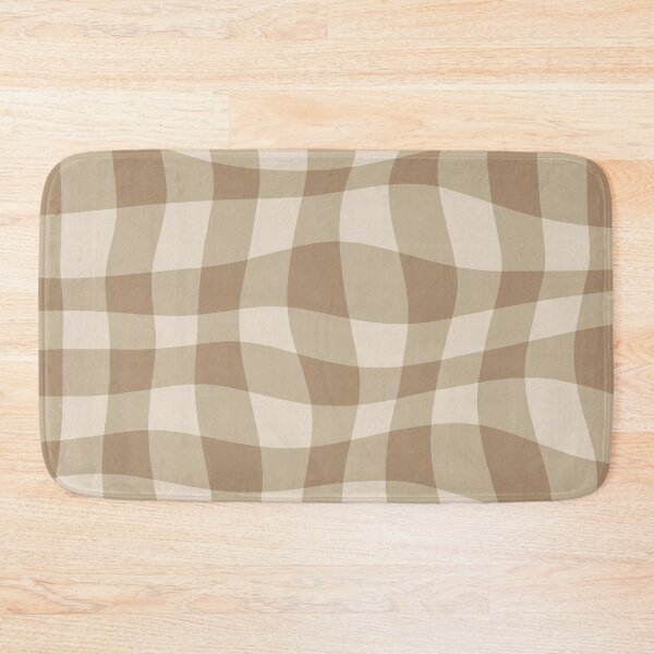 Item preview, Warped Checkered Gingham Pattern (tan) designed and sold by Design Minds Boutique.