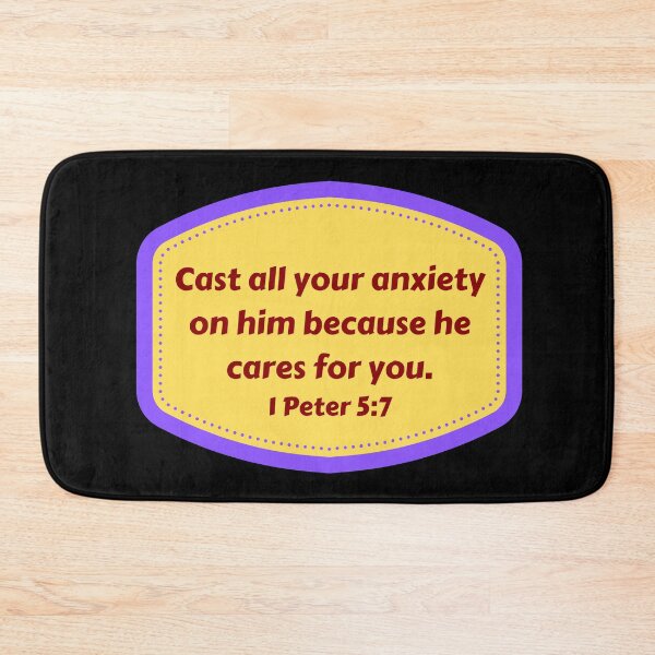 Item preview, Bible Verse 1 Peter 5:7 designed and sold by Prayingwarrior.
