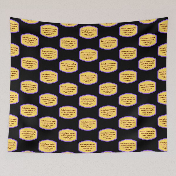 Item preview, Bible Verse 1 Peter 5:7 designed and sold by Prayingwarrior.