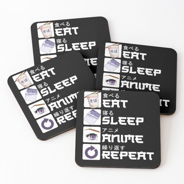 Item preview, Eat Sleep Anime Repeat Manga Japanese Anime Stuff designed and sold by Hananiah Merch.