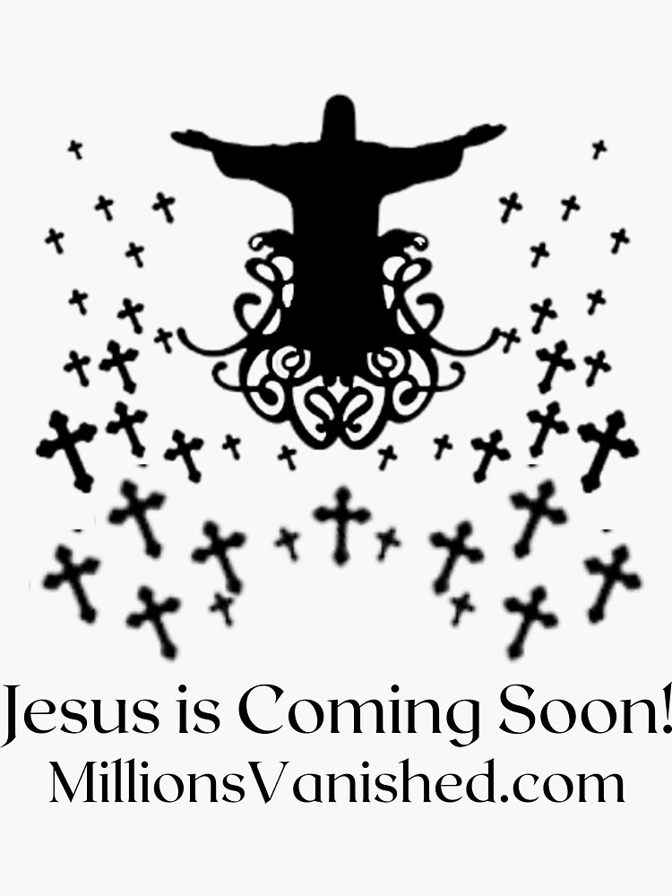 Thumbnail 3 of 3, Sticker, Jesus is Coming - Christian designed and sold by 1thes416.