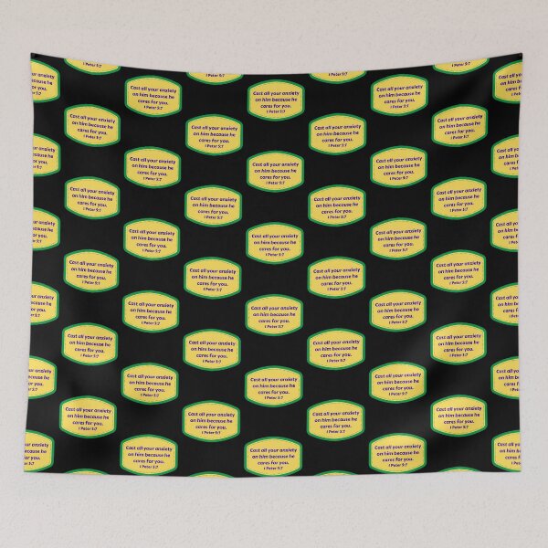 Item preview, Bible Verse 1 Peter 5:7 designed and sold by Prayingwarrior.