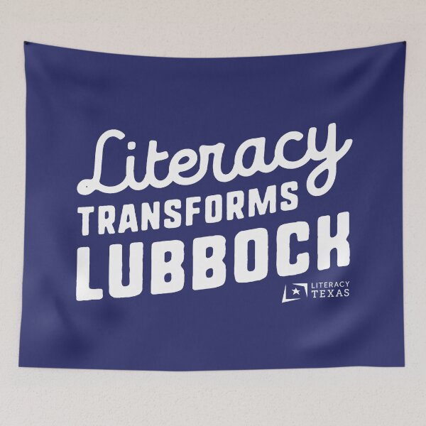 Item preview, Literacy Transforms Lubbock + Literacy Texas logo - TX education and adult learning designed and sold by LiteracyTexas.