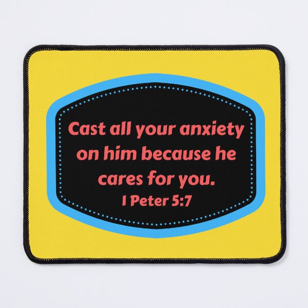 Item preview, Bible Verse 1 Peter 5:7 designed and sold by Prayingwarrior.