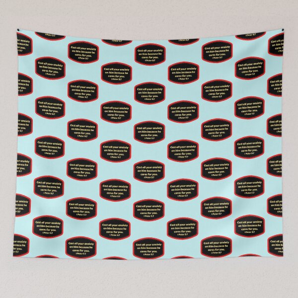 Item preview, Bible Verse 1 Peter 5:7 designed and sold by Prayingwarrior.