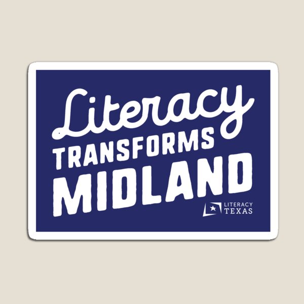 Literacy Transforms Midland + Literacy Texas logo - TX education and adult learning Magnet